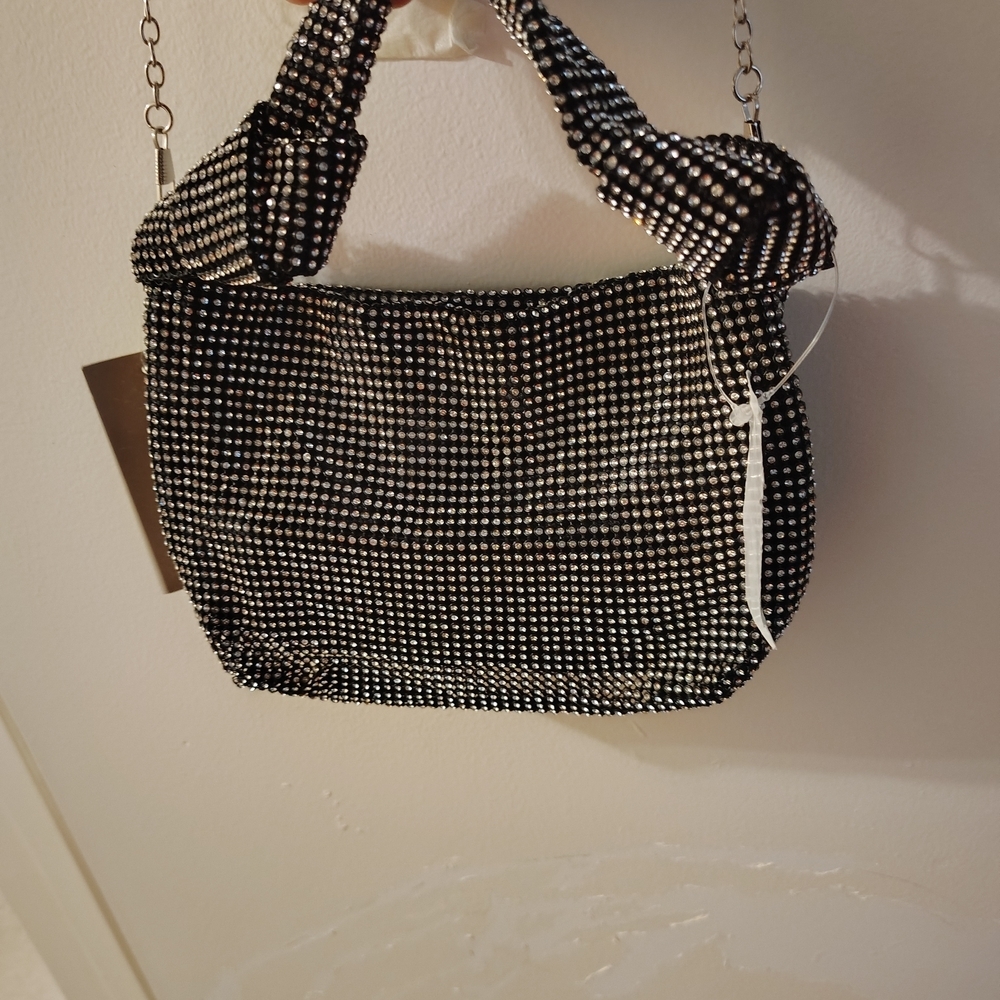 Stylish Black and Silver Women's Clutch